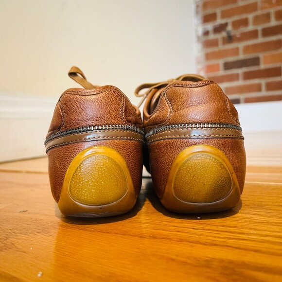 Alexander McQueen + Puma Brown Leather Sneakers Women's Size 9 - Picture 14 of 16